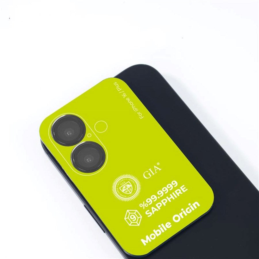 iPhone 16 / 16 Plus Mobile Origin Sapphire Kameralinsebeskyttelse - Svart