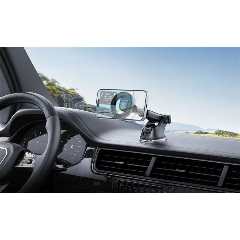 Mobile Origin 2-i-1 Bilholder - Dashbord & Luftventil - Svart
