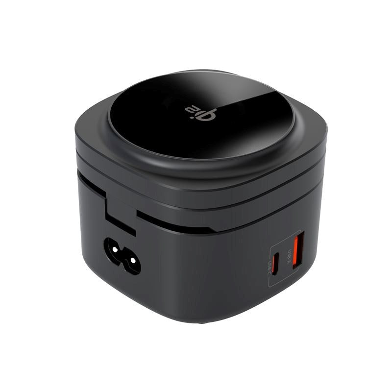 Mobile Origin Sammenleggbar Qi2 5-i-1 Trådløs Lader - 65W - Svart