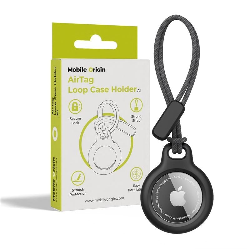 Mobile Origin AirTag Loop Deksel - Svart