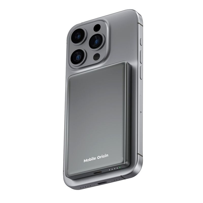 Mobile Origin 3-i-1 Powerbank 5000mAh Slim – m. MagSafe & Hurtiglading