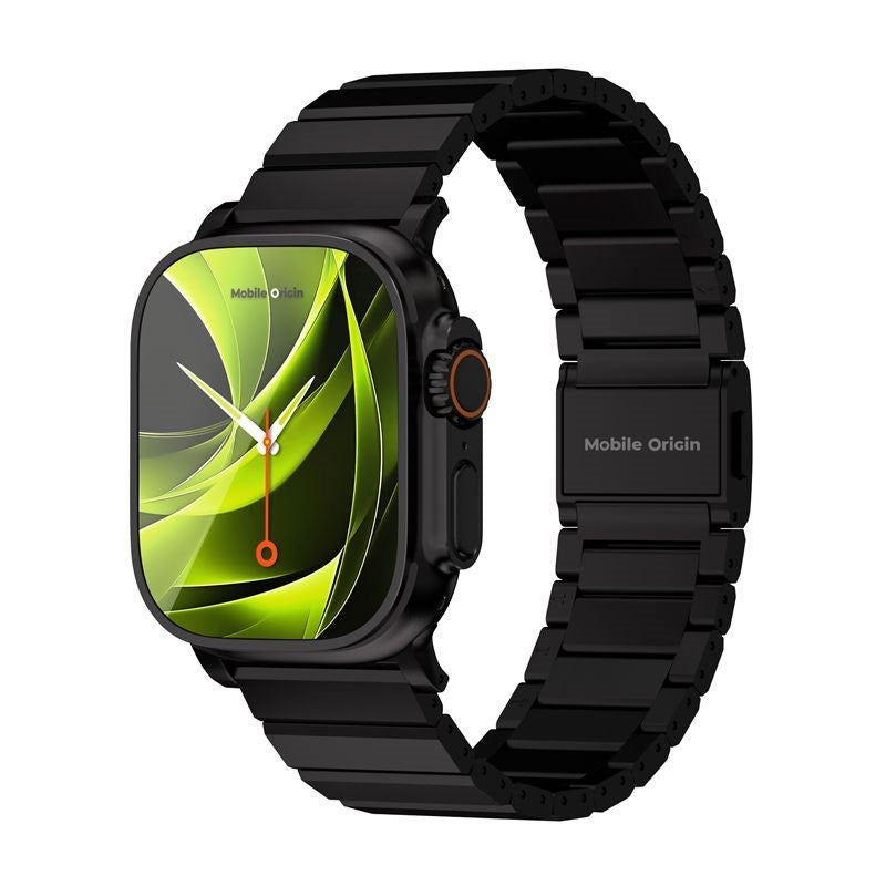 Apple Watch (42/44/SE/45/46/49 mm) Mobile Origin Titanrem – Svart