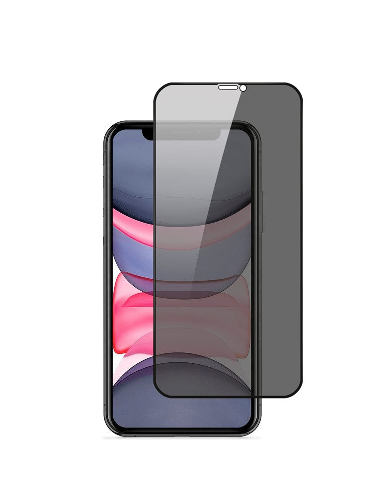 iPhone 11 / XR Epico 3D+ Privacy Glass Skjermbeskyttelsesglass - Gjennomsiktig