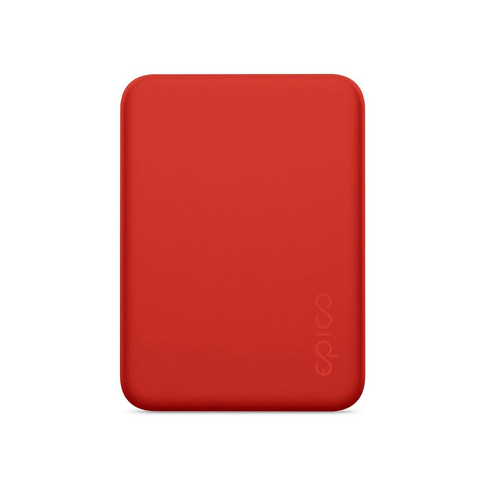 Epico 15W Trådløs Magnetisk Powerbank 4200 mAh med USB-C & Lightning-Kabel - MagSafe-Kompatibel - Rød