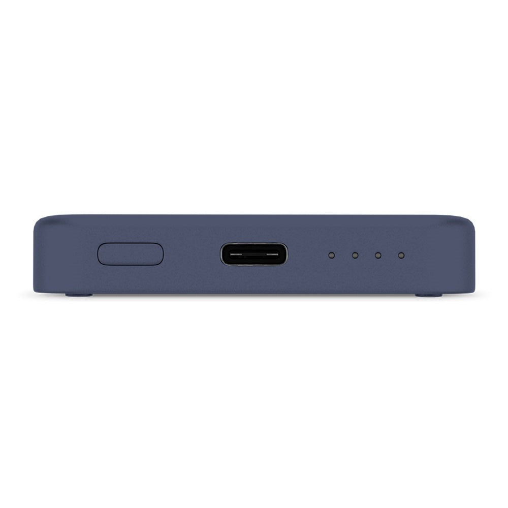 Epico 15W Trådløs Magnetisk Powerbank 4200 mAh med USB-C & Lightning-Kabel - MagSafe-Kompatibel - Blå