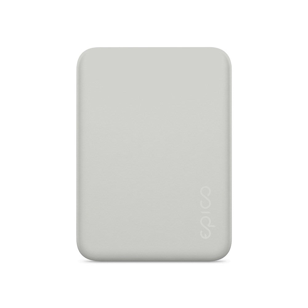 Epico 15W Trådløs Magnetisk Powerbank 4200 mAh med USB-C & Lightning-Kabel - MagSafe-Kompatibel - Grå