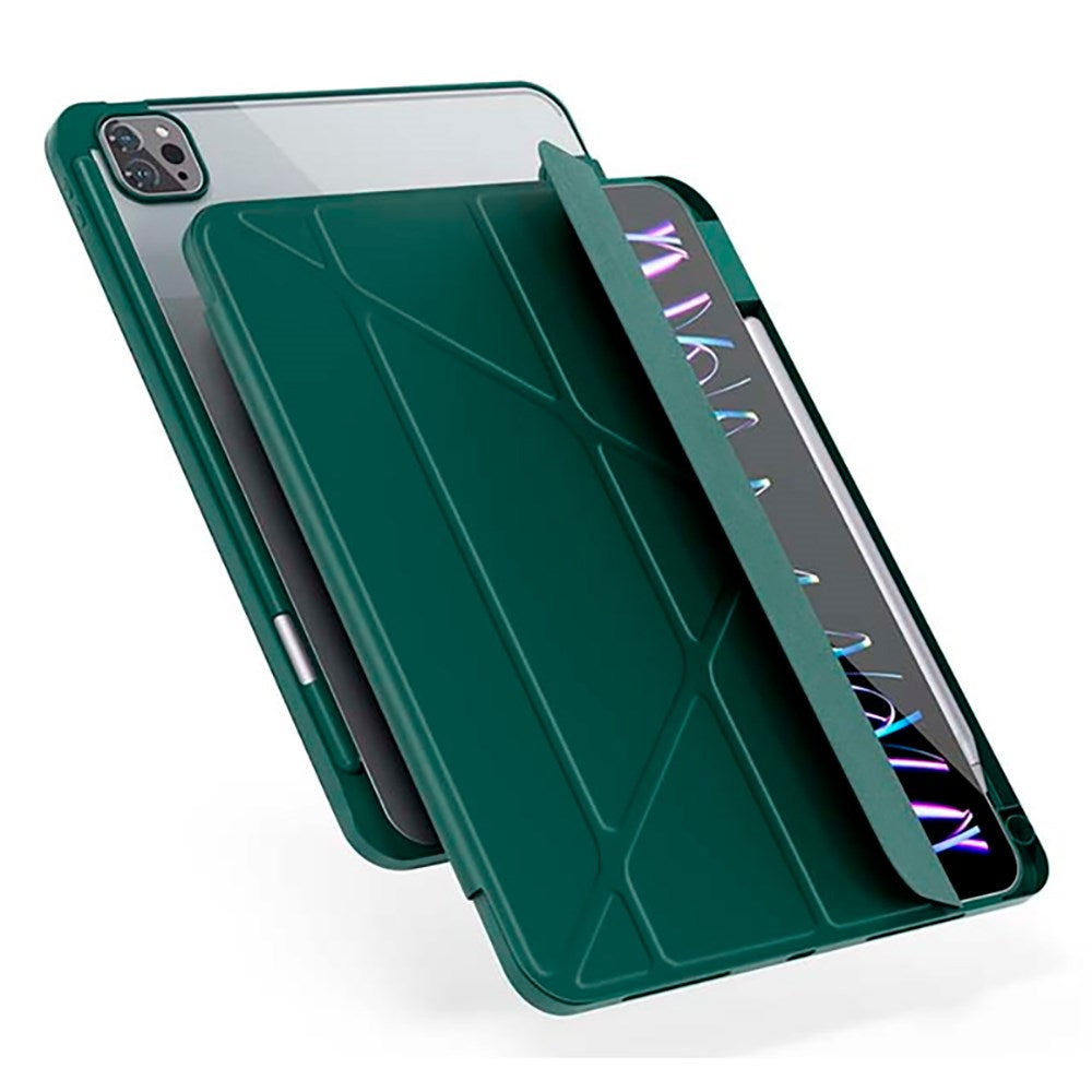 iPad Air 10.9-11" (2025-2020) / Pro 11" (2022-2018) Epico Hero Flip Case - Origami - Grønn