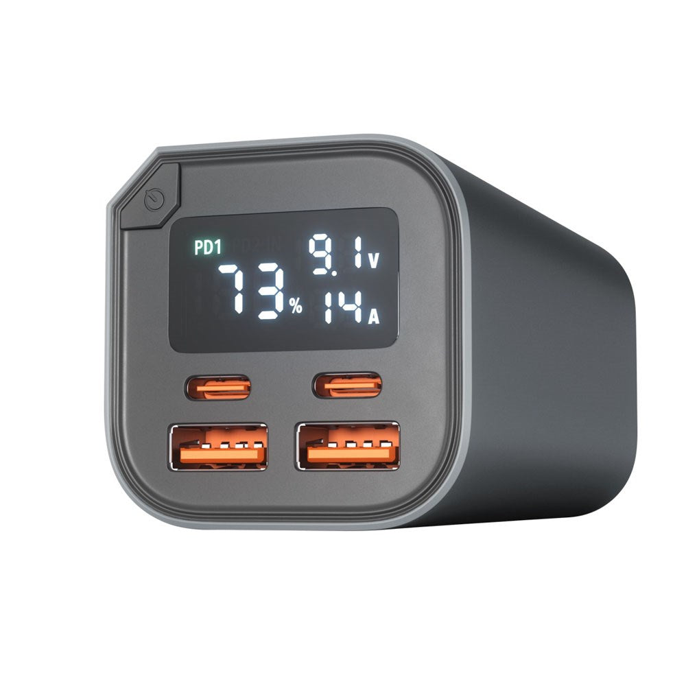 Epico 100W Aluminiums Powerbank 20.000 mAh med 2 x USB-A & 2 x USB-C - Grå