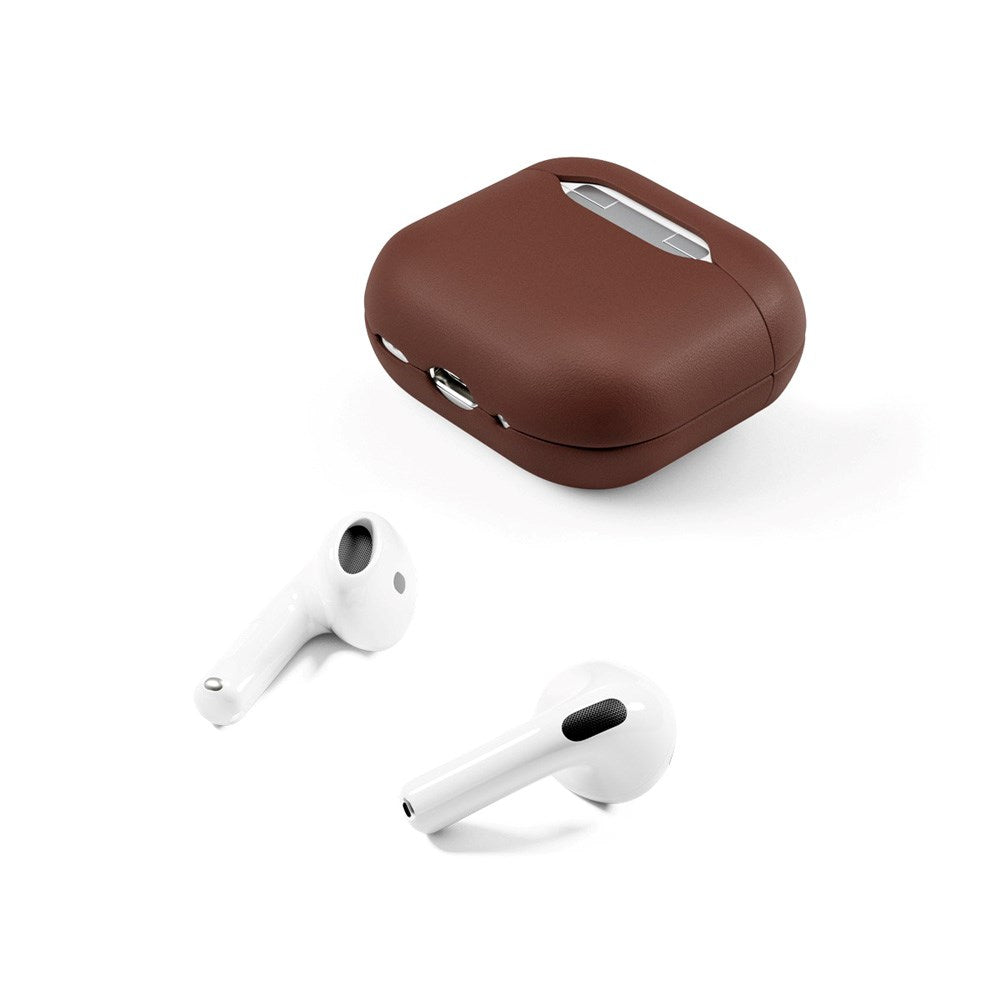 Epico AirPods (4. Gen.) Deksel i Ekte Skinn - Brun