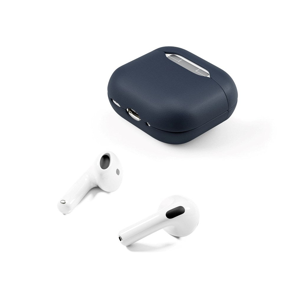 Epico AirPods (4. Gen.) Deksel i Ekte Skinn - Blå