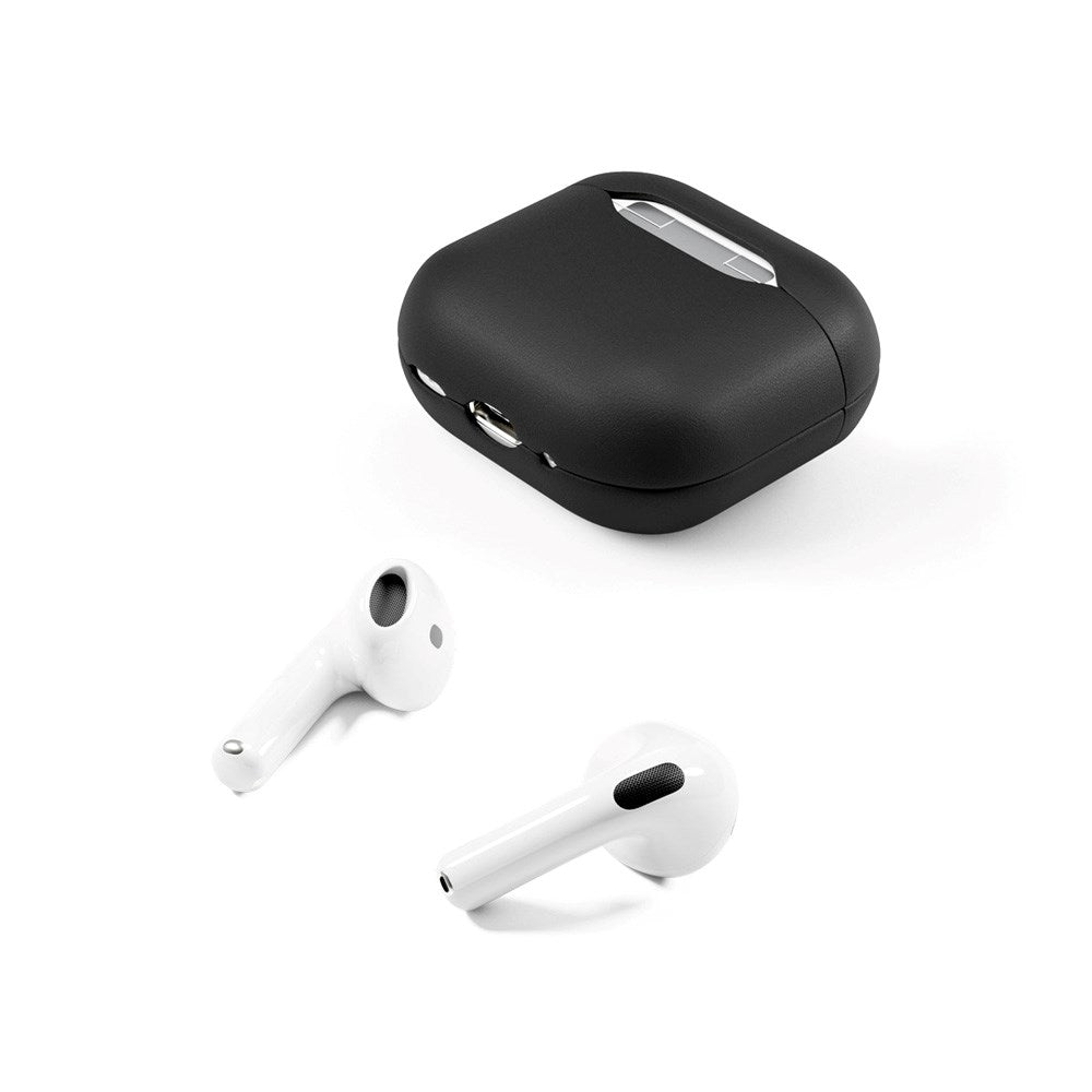 Epico AirPods (4. Gen.) Deksel i Ekte Skinn - Svart