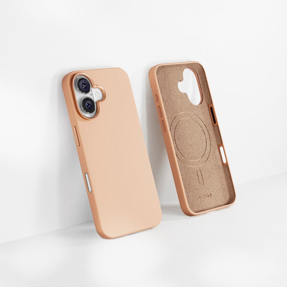 iPhone 16 Epico Mag+ Silikon Deksel - MagSafe Kompatibel - Desert Titanium