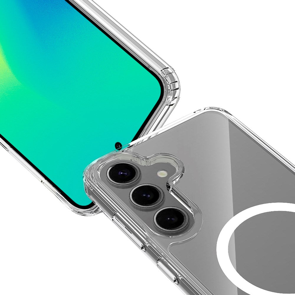Samsung Galaxy S24 / S25 Spello Mag+ Clear Deksel - MagSafe Kompatibel - Gennemsigtig