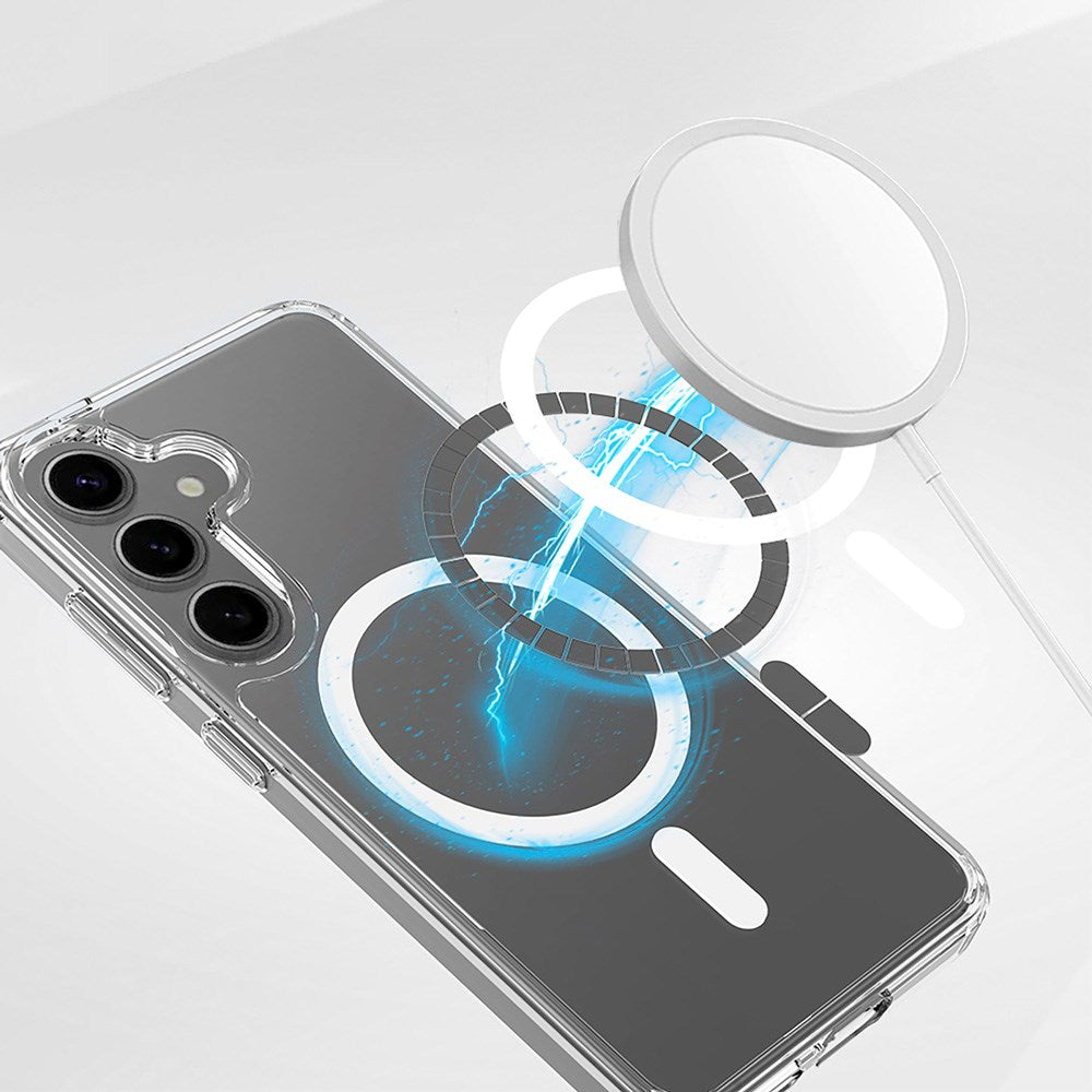 Samsung Galaxy S24 / S25 Spello Mag+ Clear Deksel - MagSafe Kompatibel - Gennemsigtig