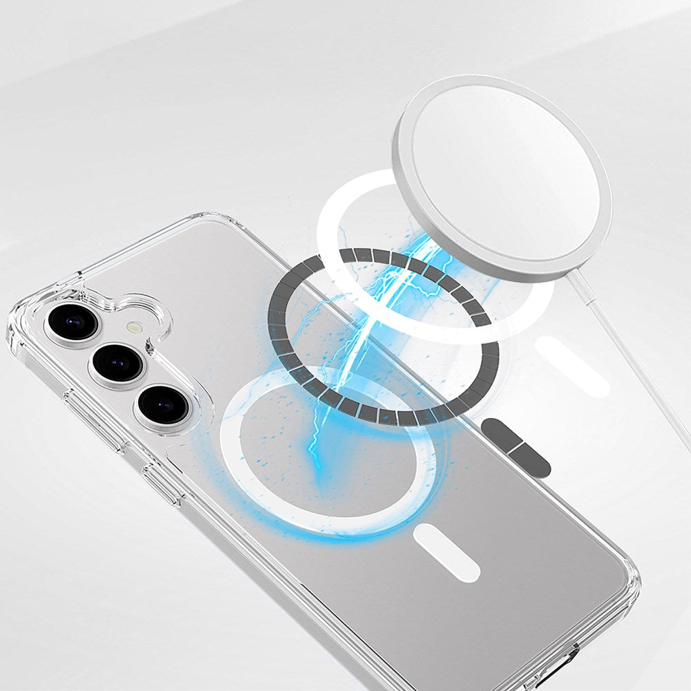Samsung Galaxy S25+ (Plus) Spello Mag+ Clear Deksel - MagSafe Kompatibel - Gennemsigtig