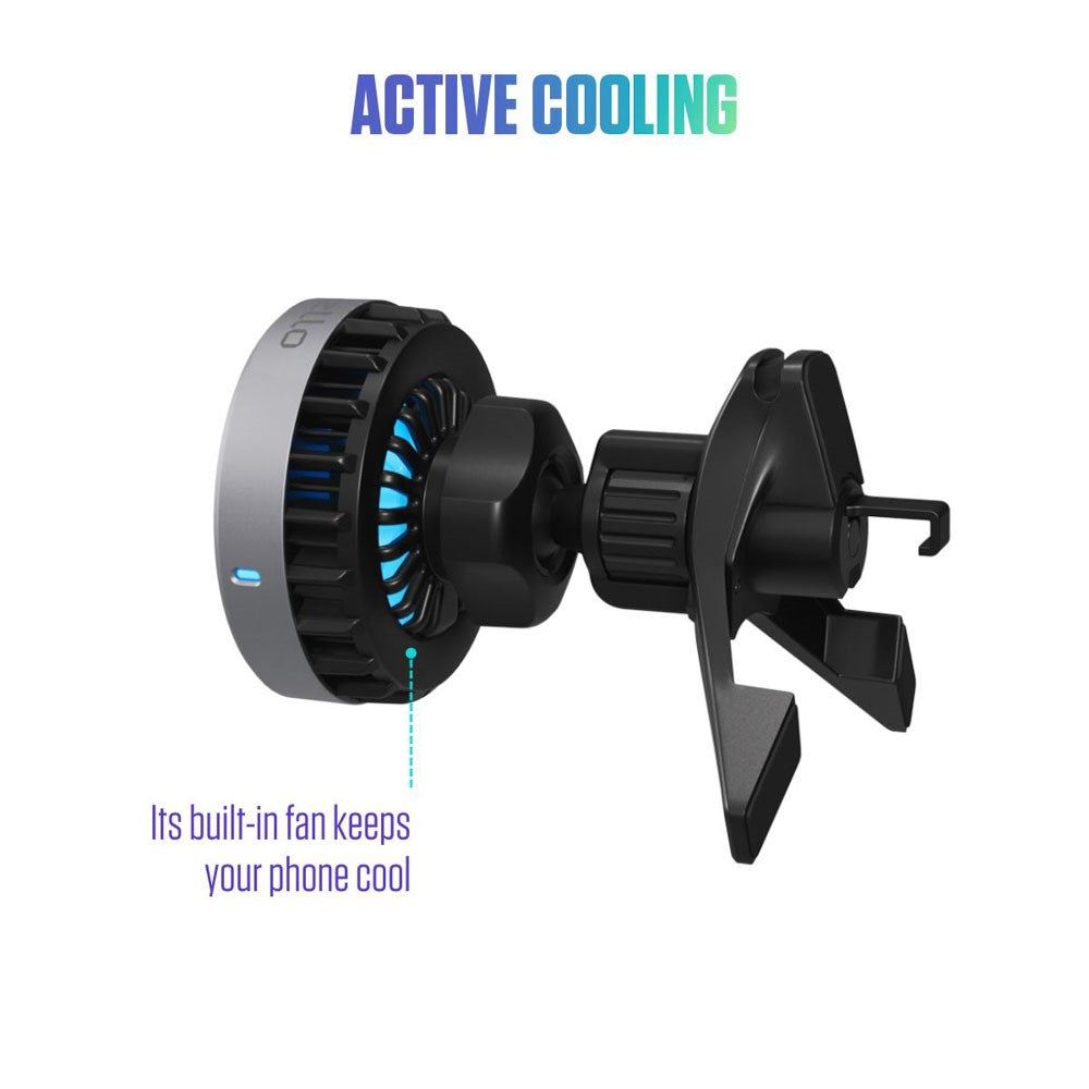 Spello Magnetisk Mobilholder til Bil med Trådløs Lading (15W) – Qi2 & MagSafe Kompatibel – Svart