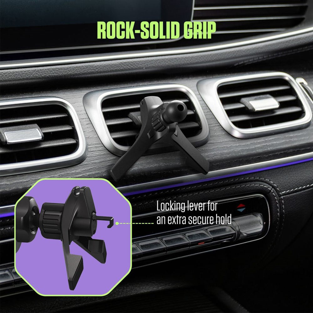 Spello Magnetisk Mobilholder til Bil med Trådløs Lading (15W) – Qi2 & MagSafe Kompatibel – Svart