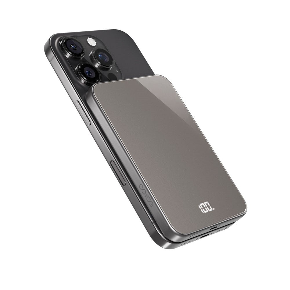 Epico UltraPack 20W Trådløs Power Bank 5000 mAh - MagSafe / Qi2 Kompatibel - Titanium