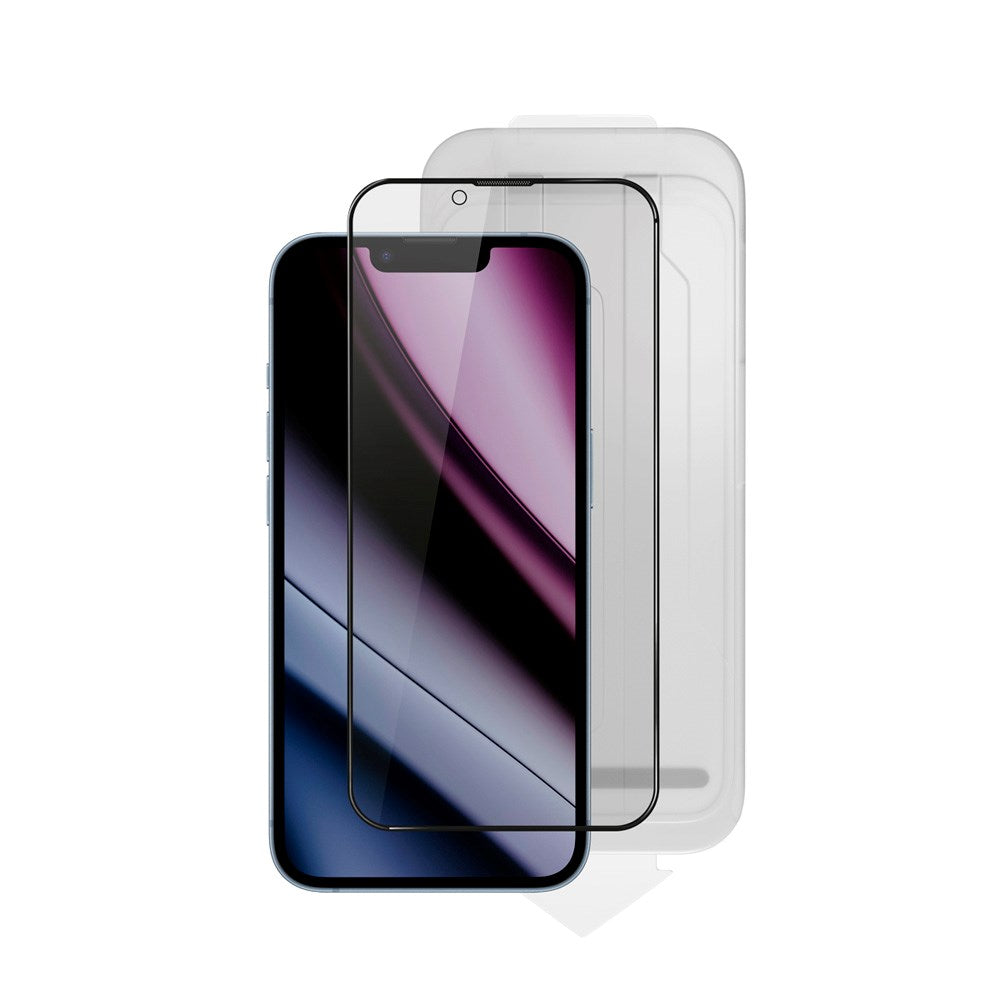 iPhone 16e / 14 / 13 / 13 Pro Epico AntiBlue Glass 3D Skjermbeskyttelsesglass m. Installasjonsramme - Gjennomsiktig