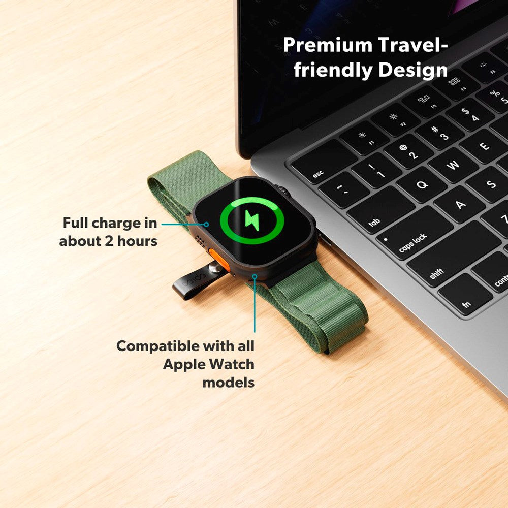 Epico UltraBase Mini USB-C Lader til Apple Watch - Svart
