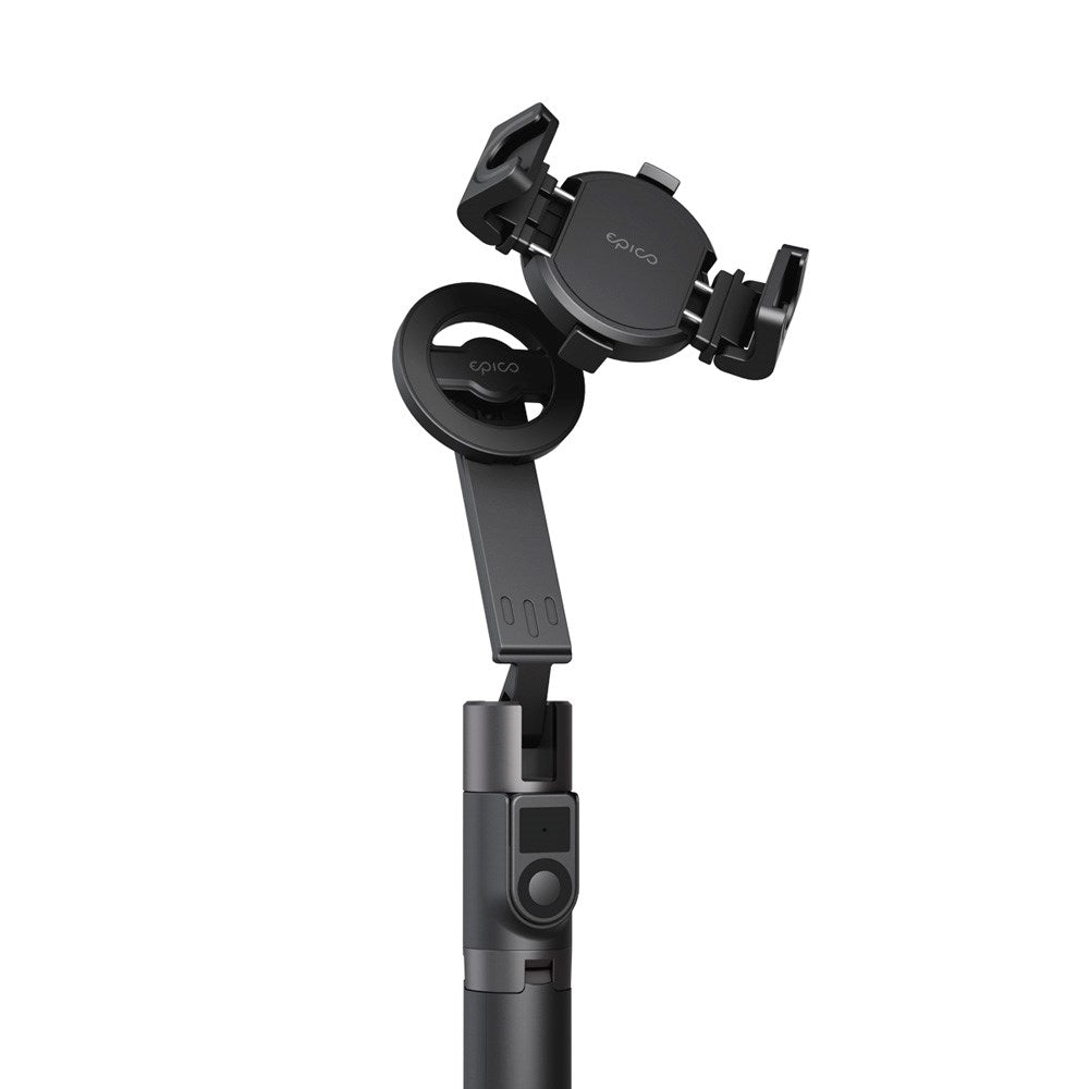 Epico 2-i-1 Tripod Mag+ Selfie Stick - Sammenleggbar - MagSafe Kompatibel - Svart