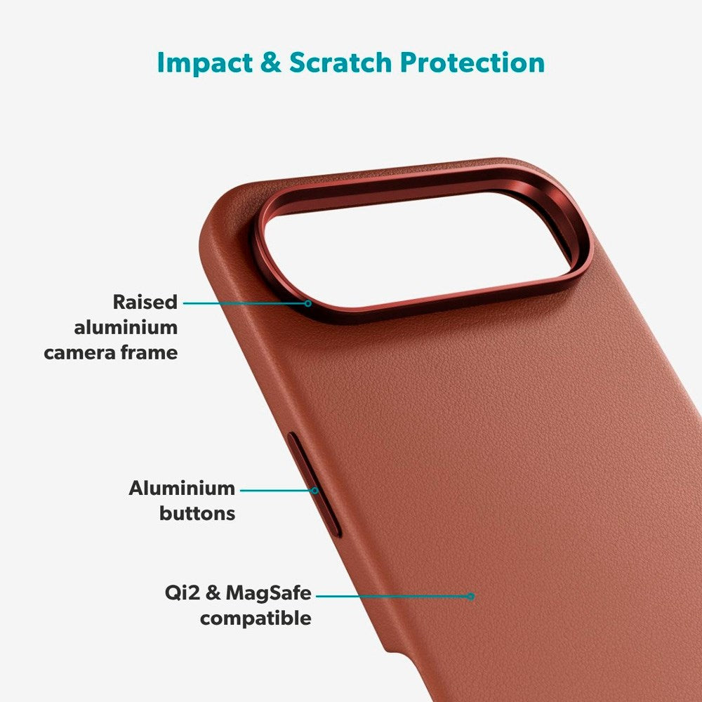 iPhone Air Epico Leather Pro Mag+ Deksel - MagSafe Kompatibel - Brun