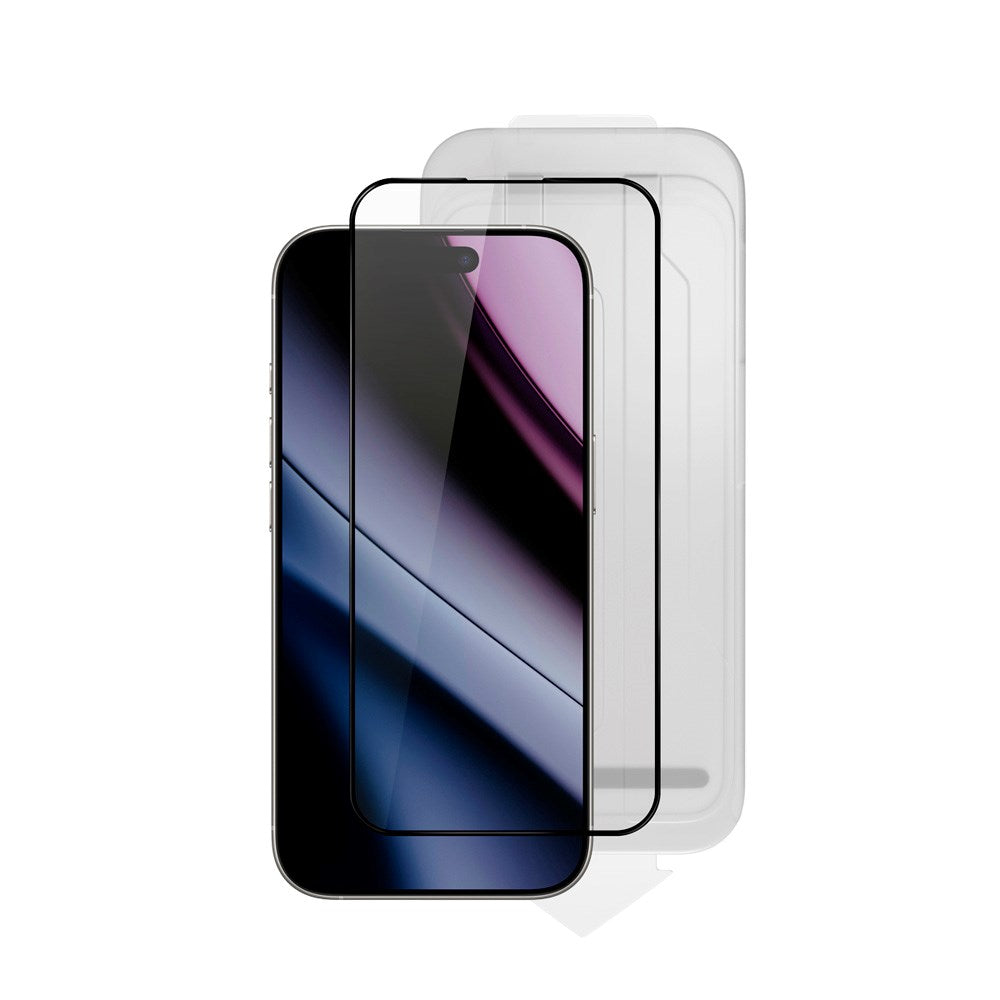 iPhone 17 Pro Max Epico ImpactCeramic Glass 3D Skjermbeskyttelsesglass m. Monteringsramme - Gjennomsiktig