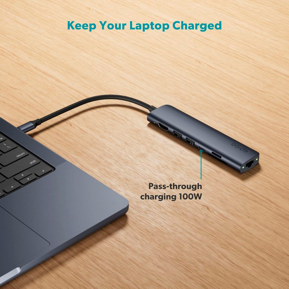 Epico 7-i-1 Multimedia Hub 8K - Midnight