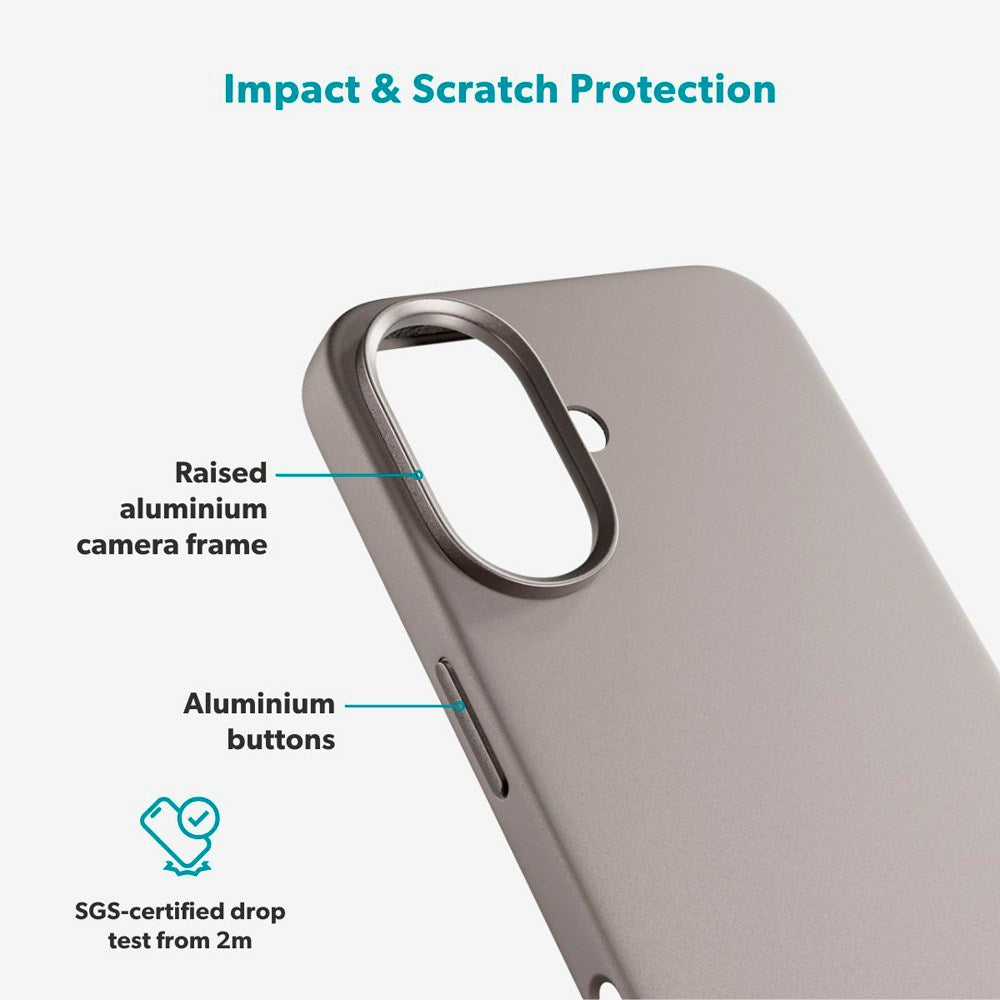 iPhone 17 Epico Silicone Pro Mag+ Deksel - MagSafe Kompatibel - Titanium