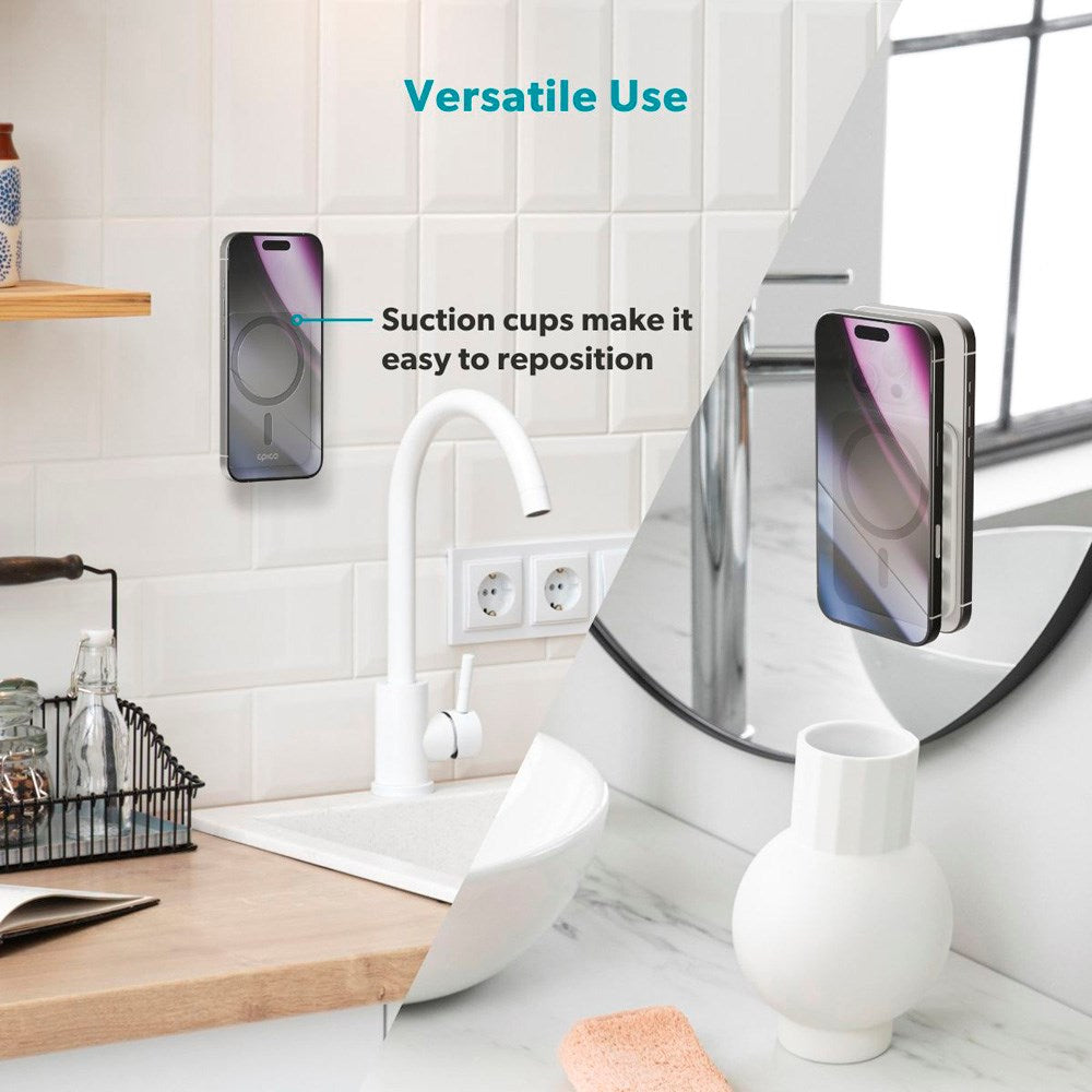 Epico Mag+ Suction Mobilholder - MagSafe Kompatibel - Titanium