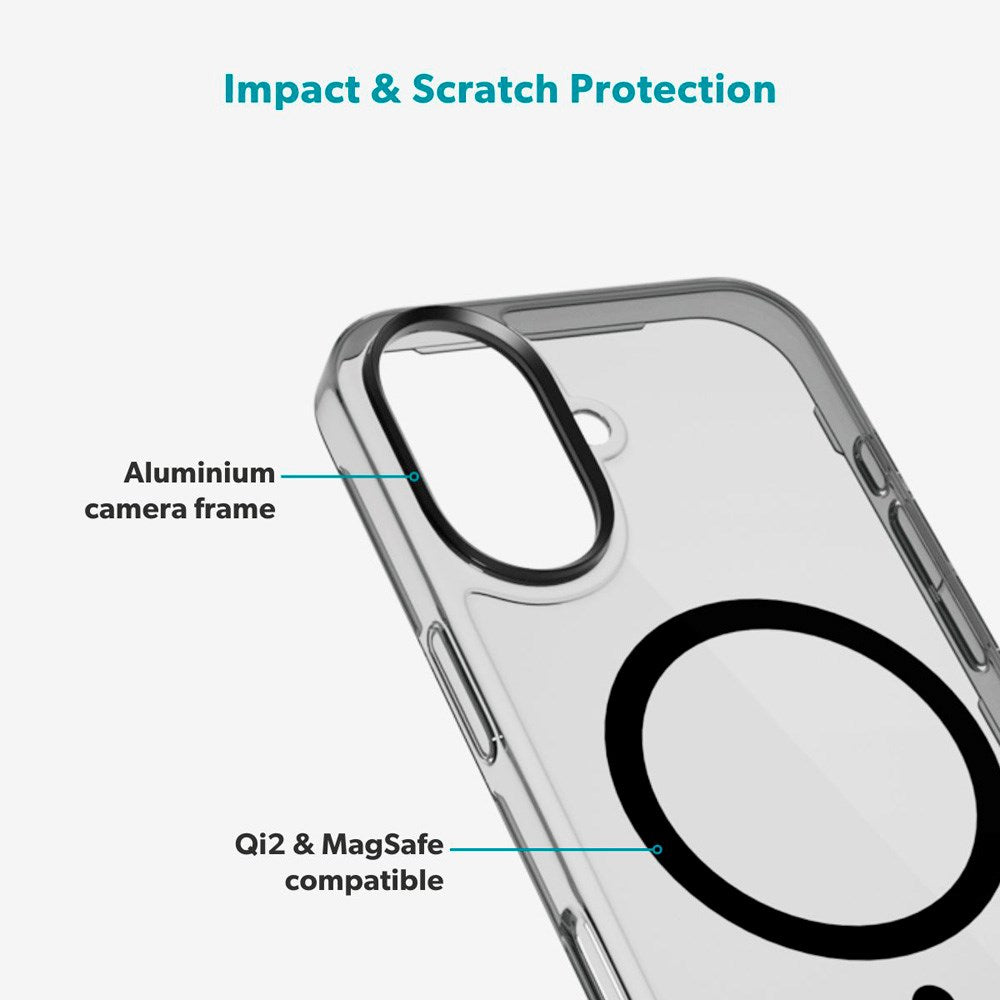 iPhone 17 Epico SlimGlass Pro Mag+ Deksel - MagSafe Kompatibel - Svart