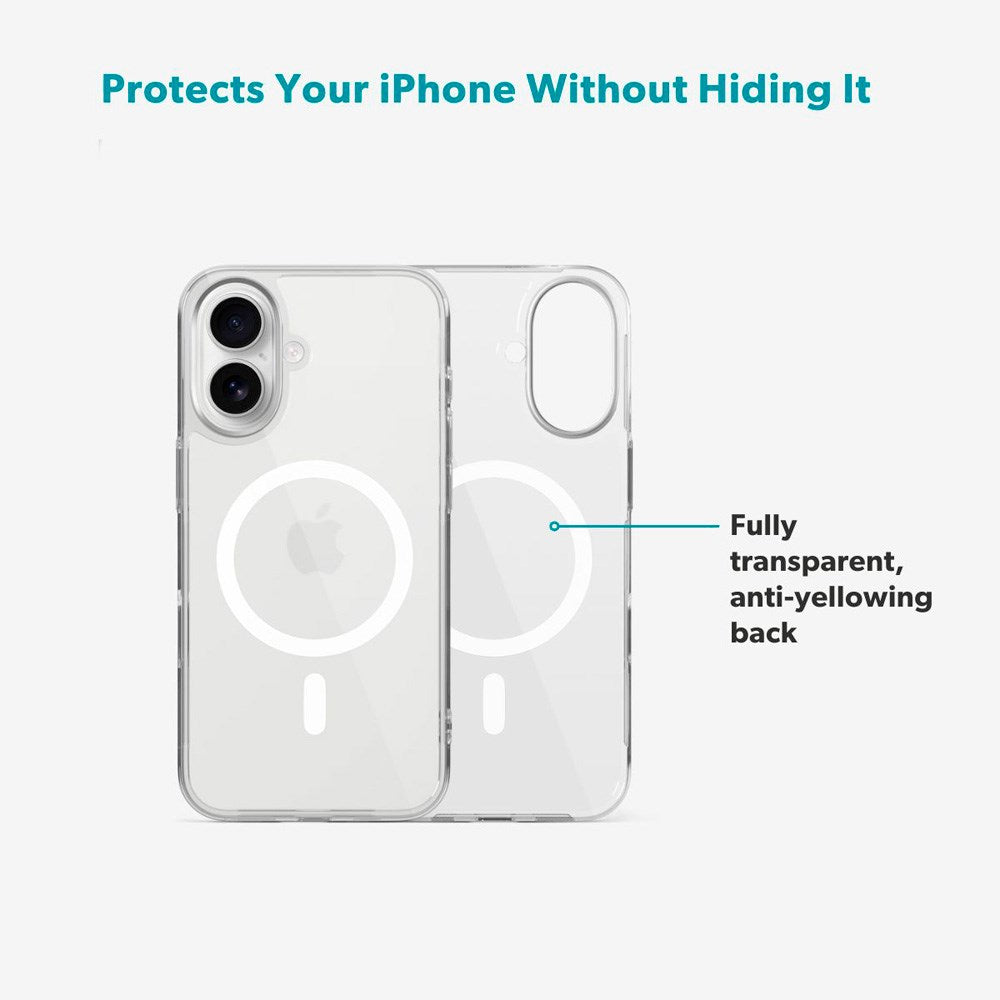 iPhone 17 Epico SlimGlass Pro Mag+ Deksel - MagSafe Kompatibel - Gjennomsiktig