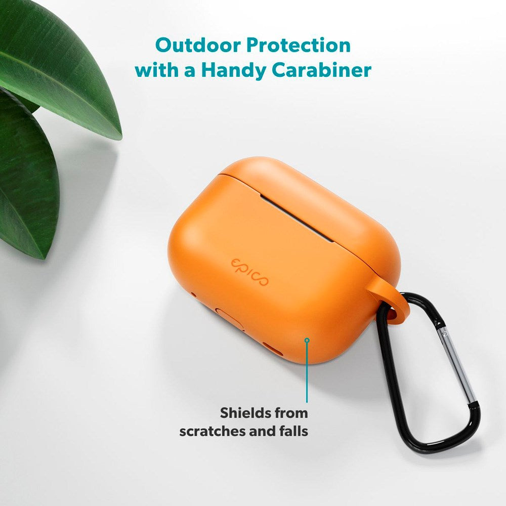 Apple AirPods Pro (3. gen.) Epico Outdoor Silicone Deksel - Oransje