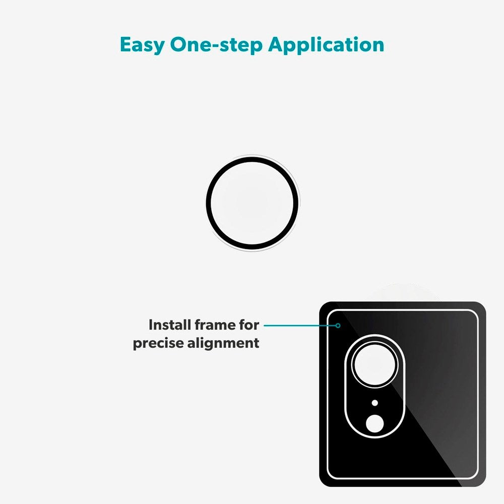 iPad 11" (2025) / 10.9" (2024 / 2020) / Mini (2021) / Air 13" (2025 / 2024) / Air 11" (2025 / 2024) / Air (2020) Epico Kameralinsebeskyttelsesglass m. Installasjonsramme - Gjennomsiktig