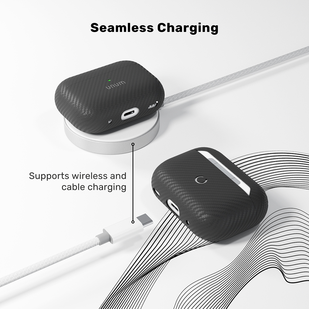 Appel AirPods Pro (3. gen.) Epico UNUM Aramid Deksel - Svart