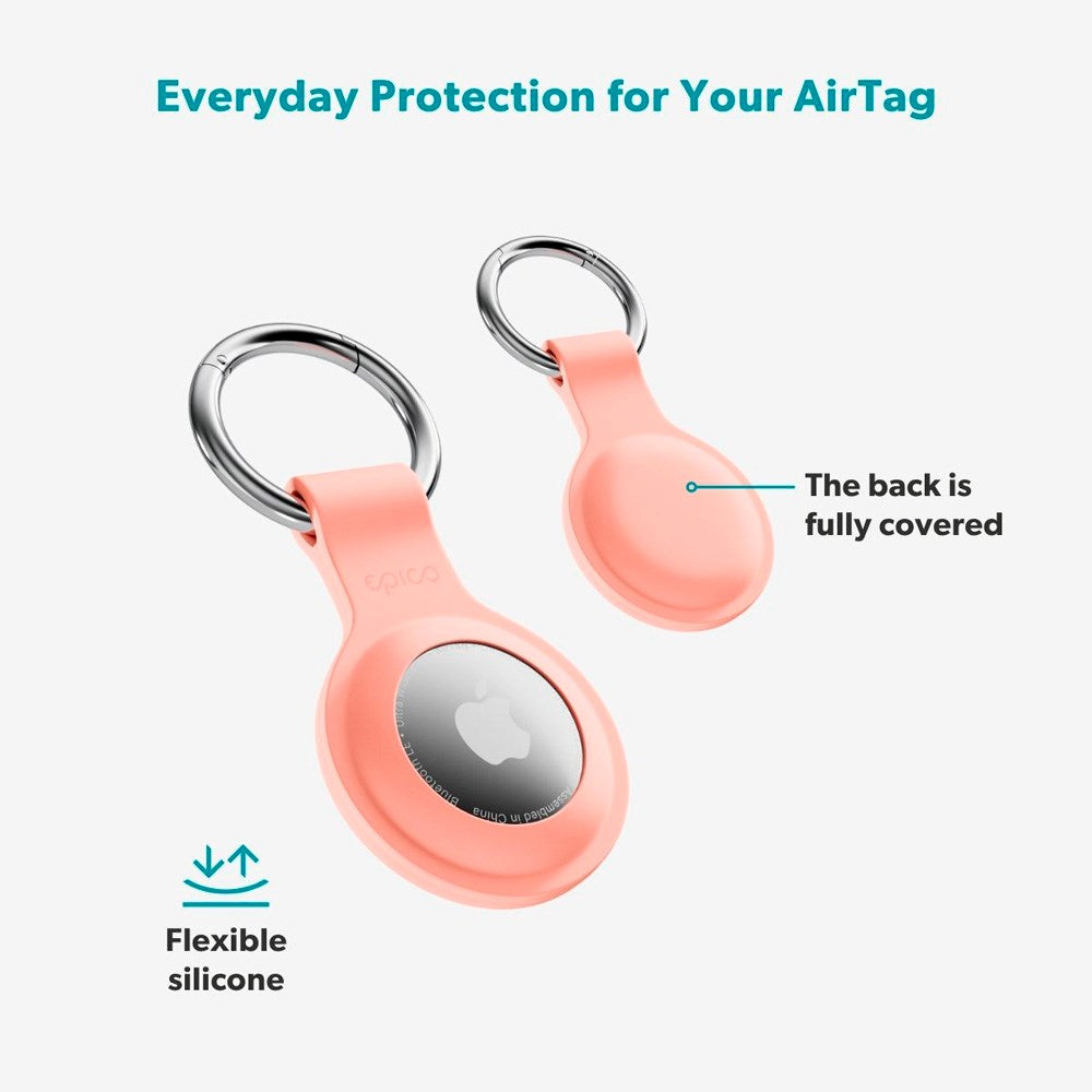 Apple AirTag 1. & 2. Gen. Epico Silikon Deksel - Rosa