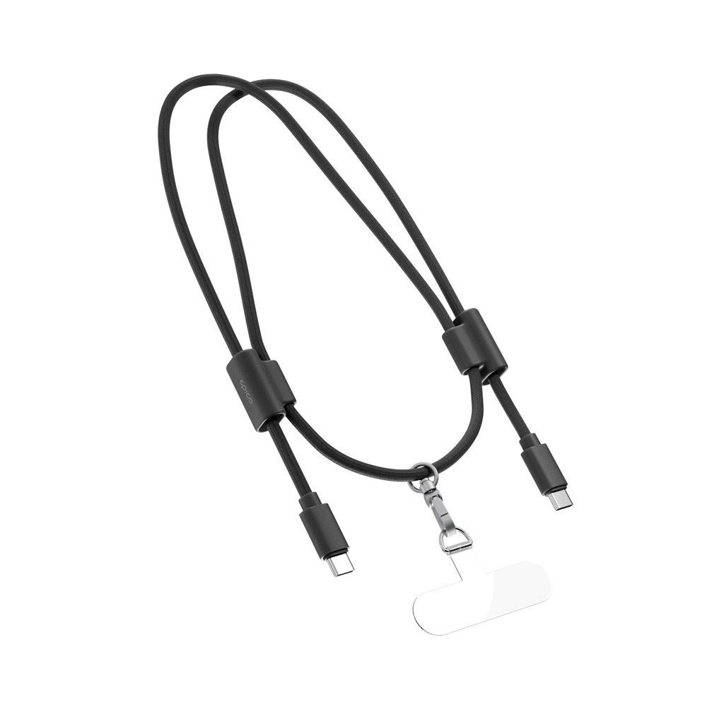 Epico Mobilstropp med Innebygd 60W USB-C til USB-C-Kabel – Svart