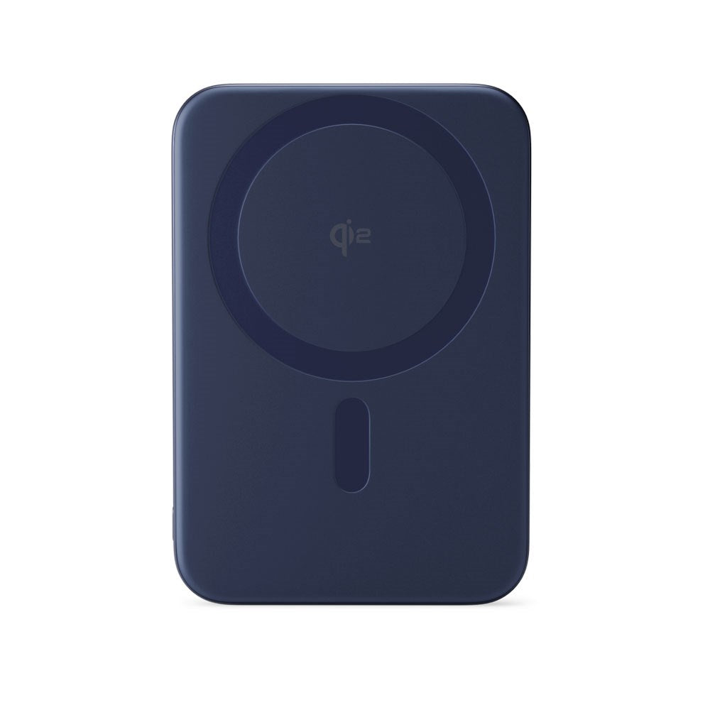 Epico 15W UltraPack EM51 Slim Alu Mag+ 5000 mAh Power Bank med USB-C - Qi2 / MagSafe Kompatibel - Blue