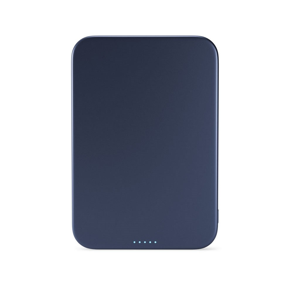 Epico 15W UltraPack EM51 Slim Alu Mag+ 5000 mAh Power Bank med USB-C - Qi2 / MagSafe Kompatibel - Blue