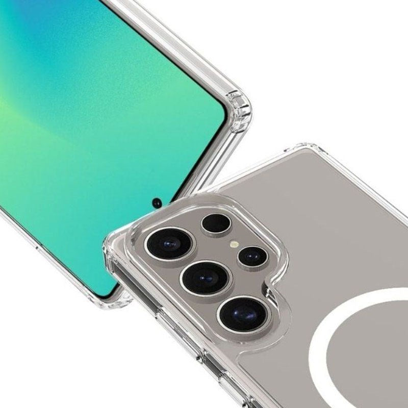 Samsung Galaxy S26 Ultra Spello Mag+ Clear Deksel - MagSafe Kompatibel - Gennemsigtig
