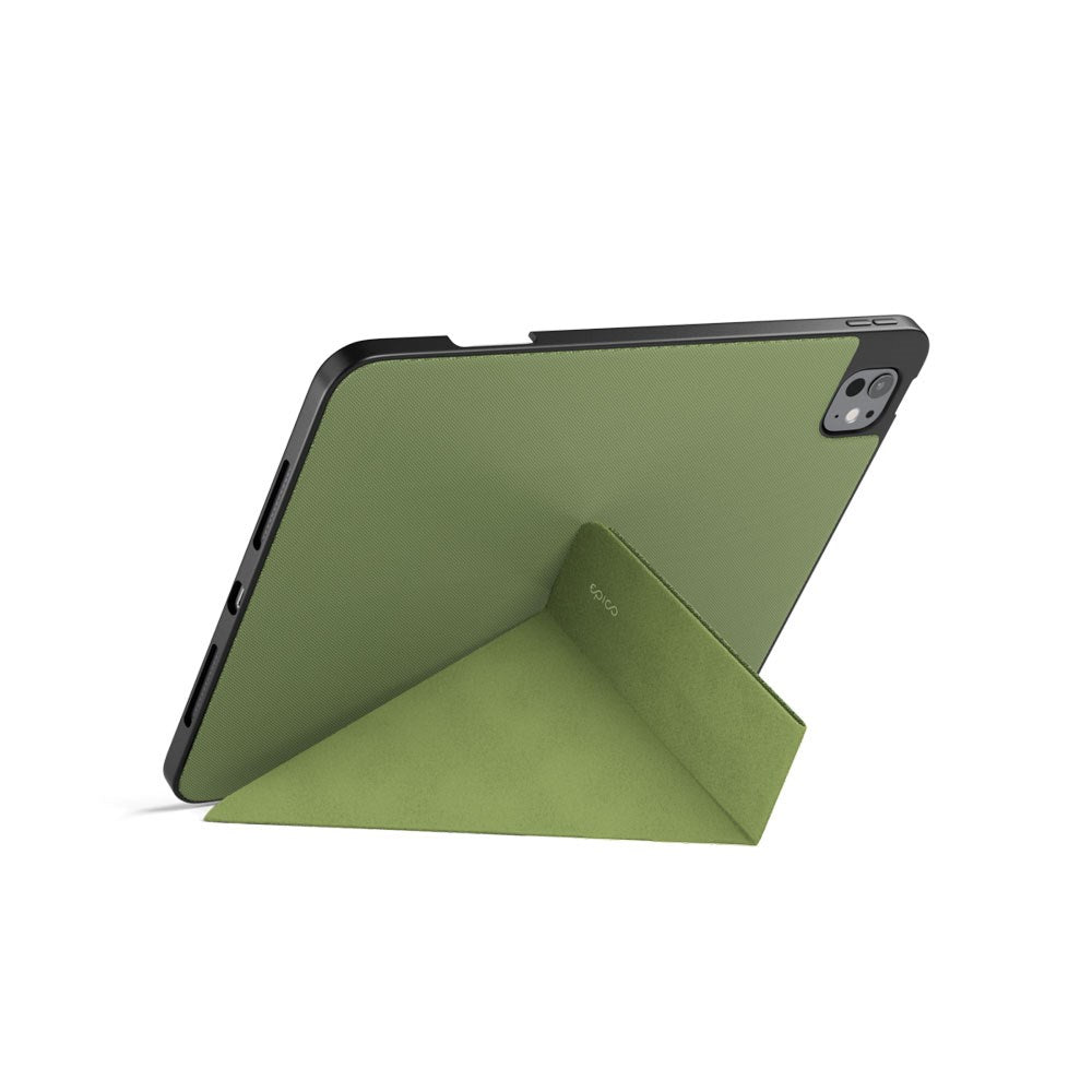 iPad Air 11-10.9" (2026-2020) / Pro 11" (2022-2018) Epico SolidWoven Flip Deksel - Grønn