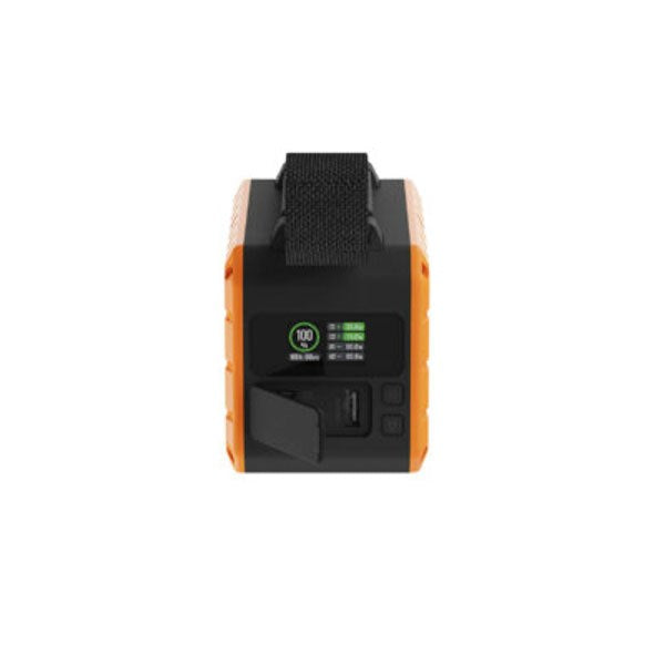 Xtorm Rugged PowerBank m. 1x USB-A & 2x USB-C – 40.000 mAh / 100W – Svart / Oransje