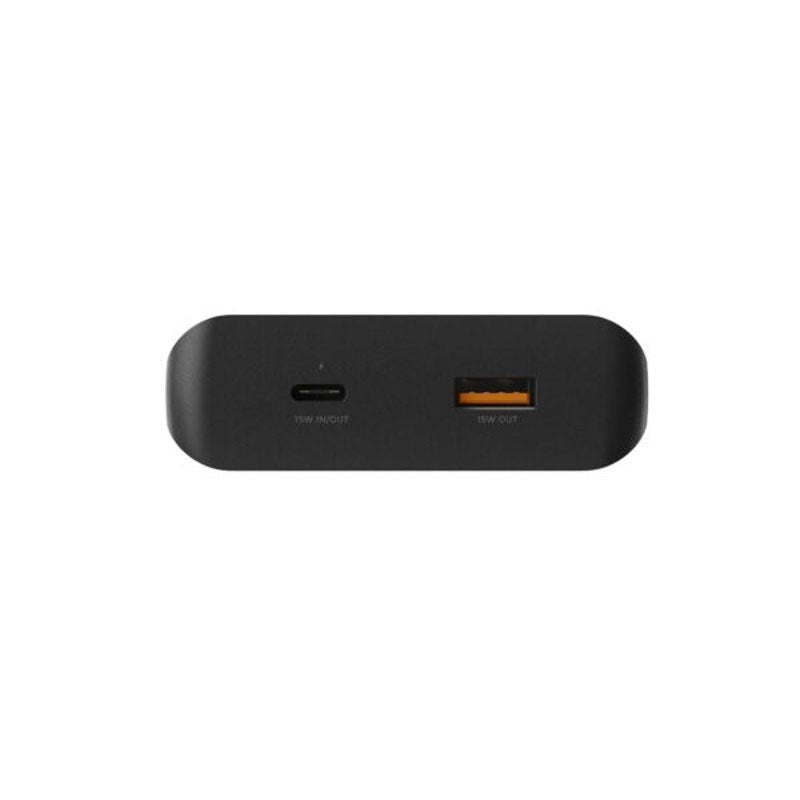 Xtorm 15W Solcelle PowerBank m. 1x USB-A & 1x USB-C – 10.000 mAh / Lommelykt – Svart