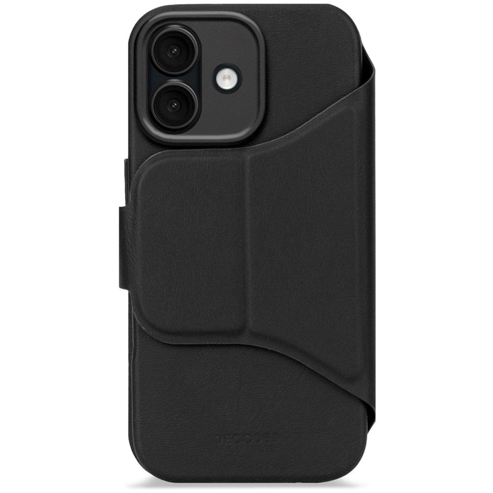 Decoded iPhone 17 Textured Detachable Wallet Silikon Deksel - MagSafe Kompatibel - Phantom Black