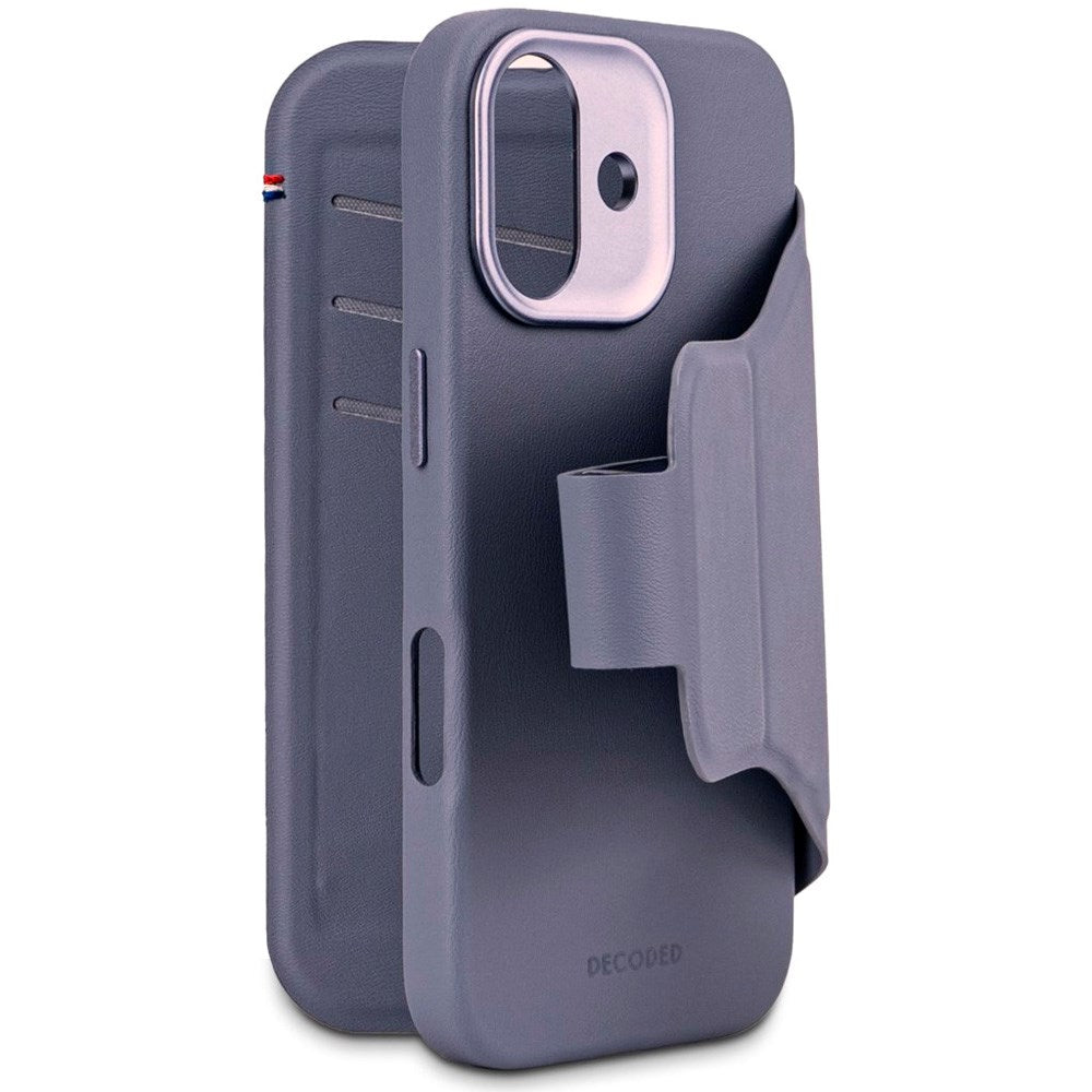 Decoded iPhone 17 Textured Detachable Wallet Silikon Deksel - MagSafe Kompatibel - Forever Blue