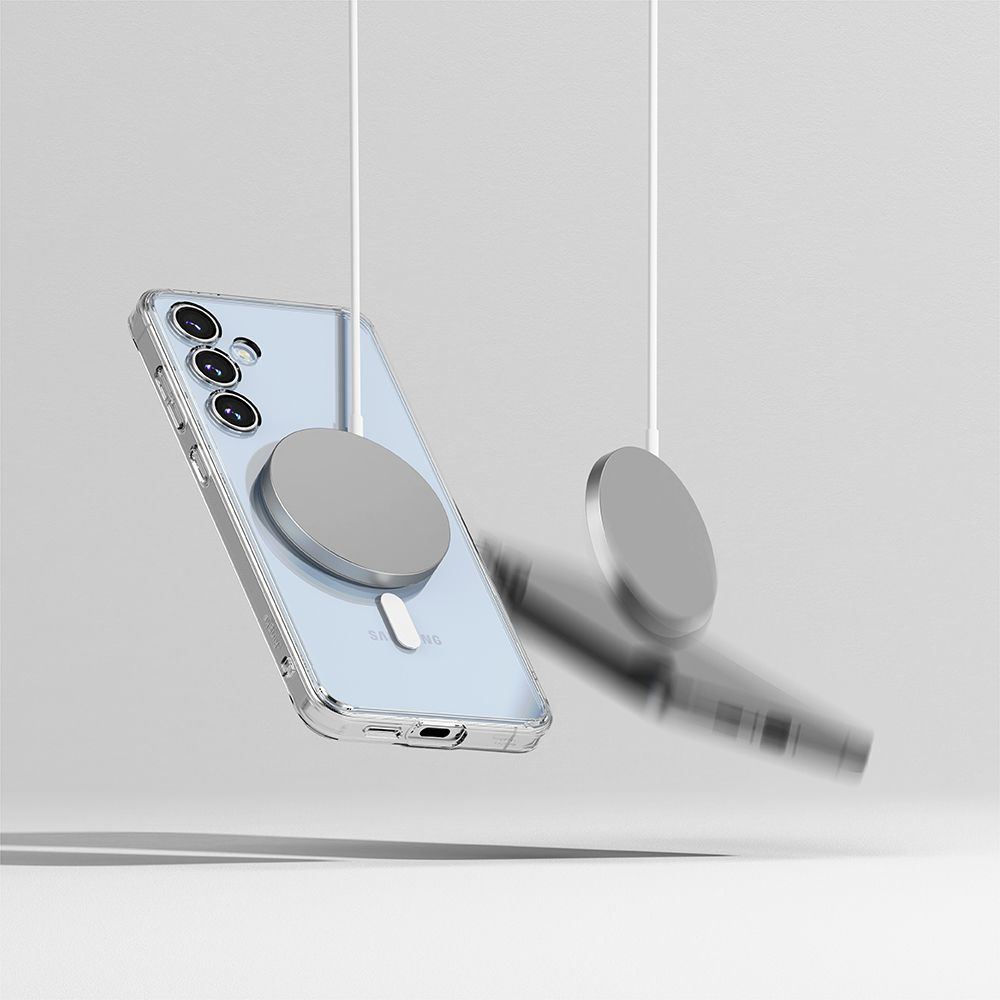 Samsung Galaxy S24 FE Ringke Fusion Fleksibelt Plast Deksel - MagSafe Kompatibel - Gjennomsiktig