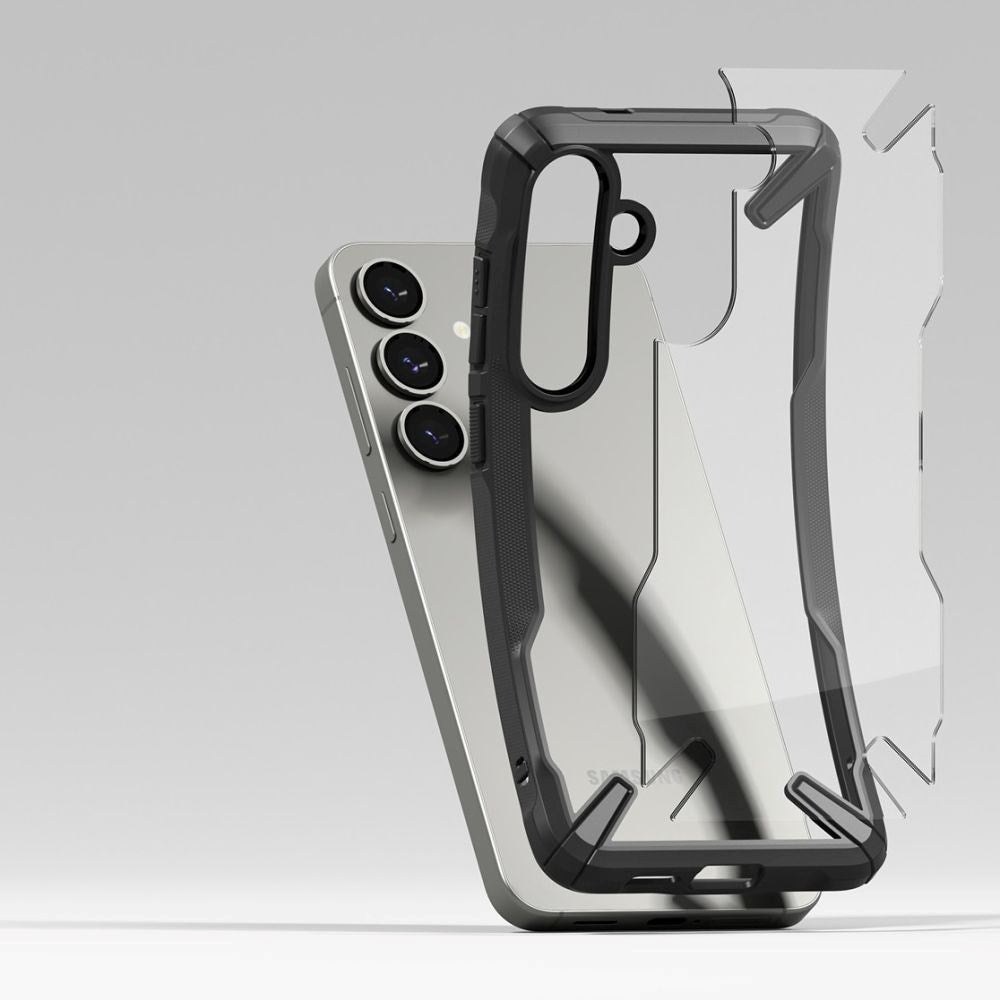 Samsung Galaxy S25 Ringke Fusion X Deksel - Gjennomsiktig / Svart