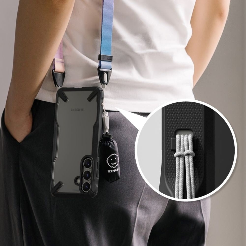 Samsung Galaxy S25 Ringke Fusion X Deksel - Gjennomsiktig / Svart