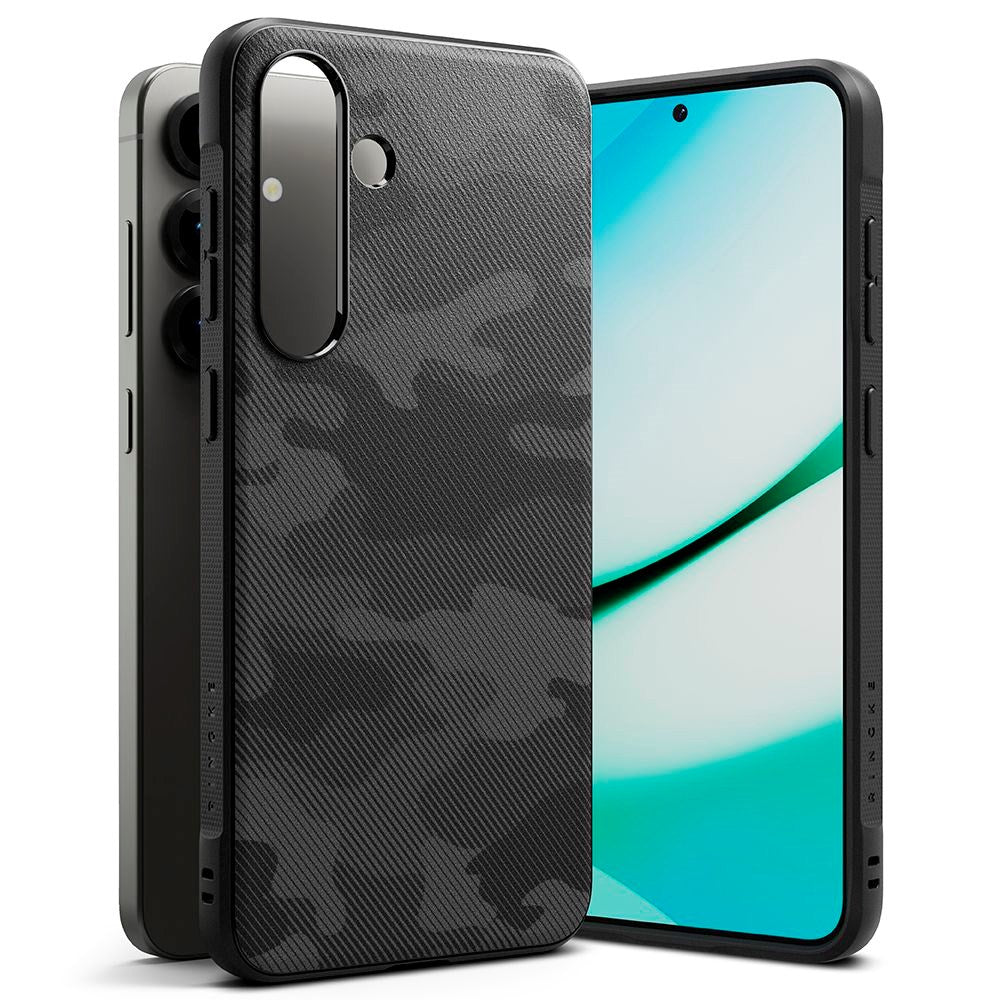 Samsung Galaxy S25 - Ringke Onyx Plast Deksel - Svart Camouflage
