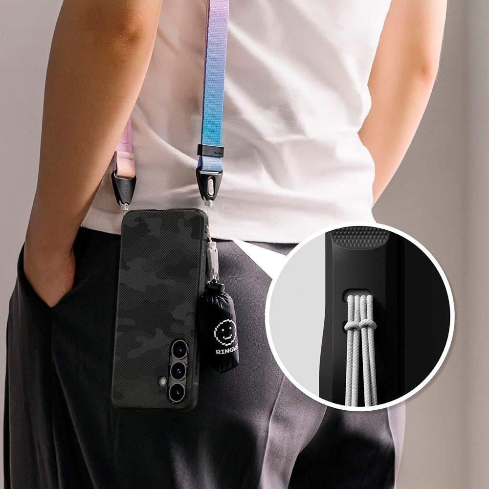 Samsung Galaxy S25 - Ringke Onyx Plast Deksel - Svart Camouflage